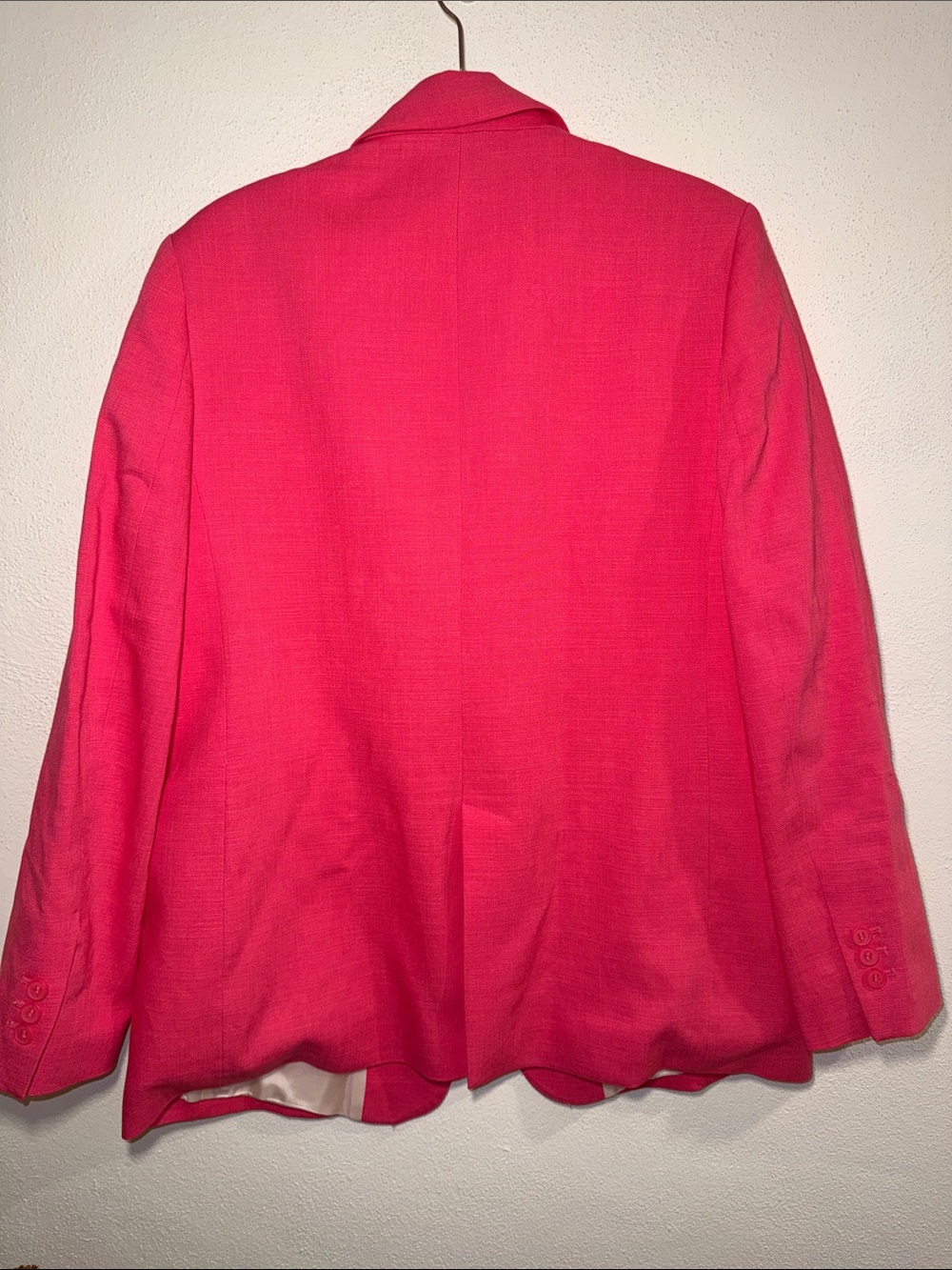 Zara Vibrant Pink Linen Blazer - Picture 7 of 7